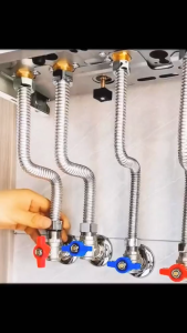 Dây cấp nước lò xo SUS304 ốc đồng dễ dàng uốn cong làm gọn gàng cho không gian phòng tắm