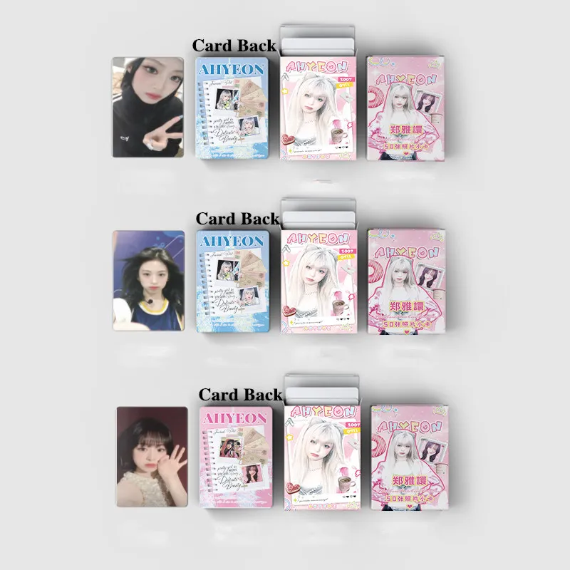 50pcs/box BABYMONSTER Ahyeon Laser Card Photocards LOMO Card KPOP