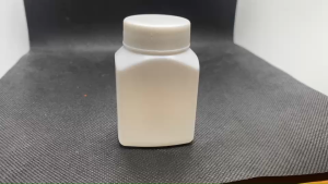 ขวด 60 มล.(12ใบ) ขวดพลาสติกPE เหลี่ยมแบน + ฝา(น้ำหนัก=0.4kg)