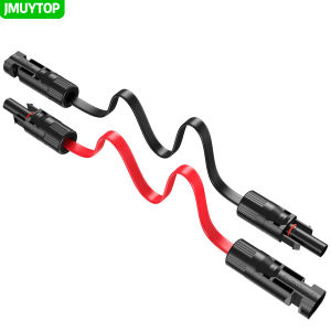 Flat Solar Panel Extension Cable 12AWG 10AWG 4mm2 6mm2 Female Female Waterproof Connectors for RV Photovoltaic home balcony