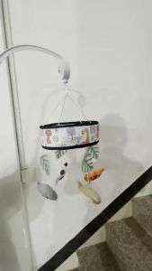 Baby Crib Mobile Toy with Music Mobile Toys For Baby Crib Bed Toy Music Box Plush Toy Baby Bedside Musical Hanging Toys