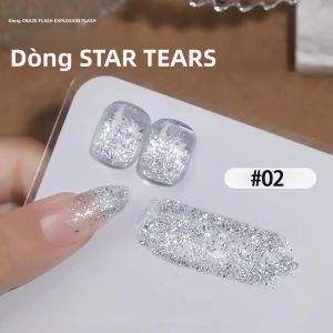 1 Chai Sơn Móng Tay Gel TC Star Tear Broken Diamond 10ml Độ Bóng Cao Nhũ Mịn Dùng Đèn UV/LED Dễ Tẩy