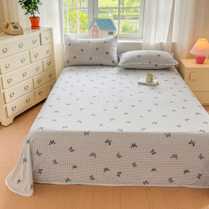 Lembaran katil bercetak saiz ratu tunggal sesuai dengan katil asrama pelajar bilik tidur tanpa sarung bantal