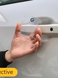 8Pcs car handle door bowl Anti-scratch protective film Universal TPU Protection Sticker Car Door Handle Sticker Anti-Scratch Protector Door Bowl Protective Film Handle Anti-Collision Strip