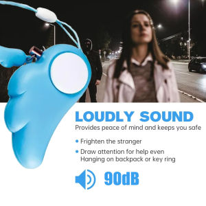 Self Defense Alarm Anti-wolf 90db Girl Child Women Security Protect Alert Personal Safety Scream Loud Emergency Alarm Keychain