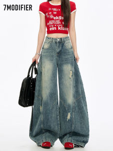 7.Modifier | Quần Jeans Chân Rộng Dễ Dàng Cao Waisted