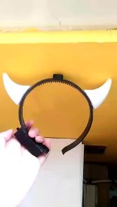 GKO COD Promo Murah Bando Anak Anak Tanduk Devil Nyala Led - Multicolor