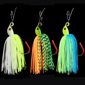 High Quality Chatterbait Jig Fishing Lures Metal Jig Head Bass Bait CTEX14