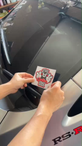 สติกเกอร์ KUMAMON OPTION  หมีดำซิ่ง JDM RACING STYLE