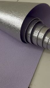 RW PAKET 5 Pcs Wallpaper Foam Linen 50cmx280cm Ungu Muda 3D Stiker Roll Dekorasi Dinding Kamar Premium Aestetic