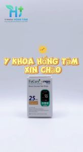 Que Thử Đường Huyết Facare FC-M168 Hộp 25 Que Date Mới Nhất