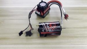540A 23T Brushed Motor and 60A Electronic Speed Controller ESC Combo ESC Dual Mode BEC 2A / 6V for 1/10 RC HSP Car Axial SCX10