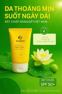 Kem Chống Nắng Dưỡng Da chuyên sâu Bamboo ngăn ngừa 99% tia UV