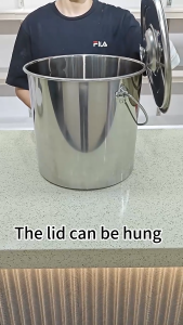 Rice Bucket Stainless rice storage Dispenser Rice storage container Large capacity rice bucket Moisture-Proof Insect-Proof Sealed Barrel Household rice bucket