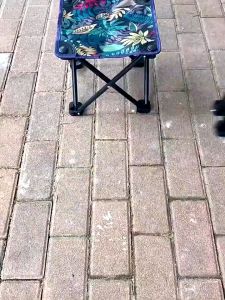 AZ Kursi Lipat Outdoor Serbaguna Bangku Lipat Portable Kursi Lipat Mancing Mini Tanpa Sandaran