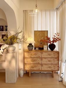 Antique Style Wooden Five-Drawer Entryway Cabinet