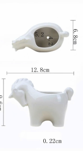 Chậu Trồng Cây Cảnh Mini Sen Đá Xương Rồng Hình Ngựa Lỗ Thoát Nước Không Cây