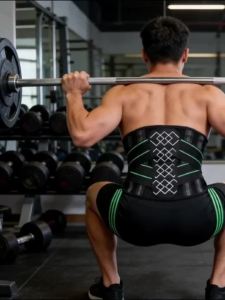 1PCS Strong Back Support Belt for Heavy Lifting – Lumbar Support for Men & WomenHerniated Disc Adjustable Breathable Brace