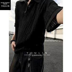 YOULIN | Dapper Cool Ice-Silk Hollow Polo Shirt