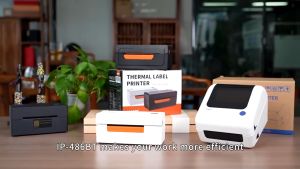 Printer Label BEEPRT Printer Resi Thermal Barcode Tipe QR-368CBT USB+BLUETOOTH Free 30 Sheet STACK Label Tanpa Tinta