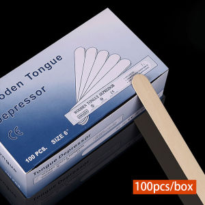 50/100pcs Tattoo Waxing Stick Disposable Tongue Depressor Wooden Sterilization Independent Package Removal Tongue Beauty Tool