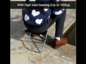 🔥 SG READY STOCK🔥 Army Outfield Stool | Pocket Mini Foldable Aluminum Alloy Stool | Portable folding chair | Travel and leisure stool | Fishing outdoor mazaar | Train low stool