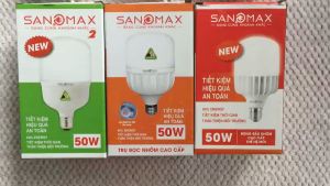 Bóng đèn led bulb trụ 50W siêu sáng tiết kiệm điện năng Sanomax