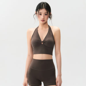 YUANQINVHAI | Shockproof Sports Bra Neck-Hanging For Yoga