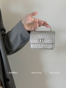 Double R British Style Chain Crossbody Bag Womens Handbag Shoulder Bag Handheld Bag Summer New Fashion Mini Lipstick Bag