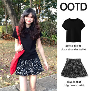 Váy Ngắn Họa Tiết Hoa Màu Đen Cạp Cao Cho Nữ Mùa Hè Váy Ngắn Kiểu Bánh Váy Ngắn Chữ a Cho Nữ Váy Ngắn Mùa Hè