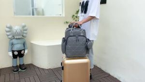 4034 (Paris backpack) Local Stock Mommy Baby Bag Backpack Baby Beg Susu Beg Anak Capacity Baby Bag Mother bag Travel Backpack Nursing Bag Baby Care Diaper Bag