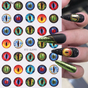 New Arrival Devils Eye Nail Stickers Paper Net Red Best Selling Snake Eye Fox Eye Dark Cat Eye Adhesive Nail Sticker
