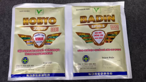 Bộ Đôi HOBYO 75G + BADIN 30G | Hỗ Trợ Kiểm Soát Xoăn Lá Khảm Virus Giúp Ớt Bung Đọt Xanh Khỏe – Pha 1 Combo 25 Lít Nước