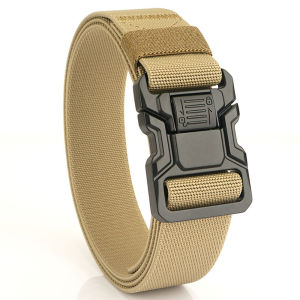 TUSHI Genuine Tactical Belt Quick Release Outdoor Belt Soft Real Nylon Sports Accessories Men And Women Plastic Buckle Belt