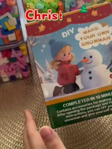 Christmas DIY Snowman Making Kit For Kindergartens Kids Toys Party Gift DoorGift for Children