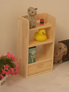 Creative Multi-Layer Solid Wood Office Desk Storage Cabinet Cosmetic Organizer Desktop Shelf Clutter Box Bookcase Arrangement