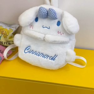 SweetHug Rucksack Kuromi Cinnamoroll Melody Shoulder Bag Portable Plush Sanrio Gift Furry Handbags Women School Brithday