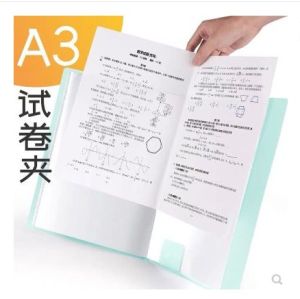 Large Capacity Transparent Accordion File Folder for High School Students Exam Paper Classification Simple Korean Style 