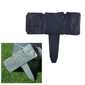 รั้วตกแต่งสวนลายหินเทียม เสาค้ำต้นไม้ ขอบสนามหญ้ากลางแจ้ง DIY สำหรับจัดสวน