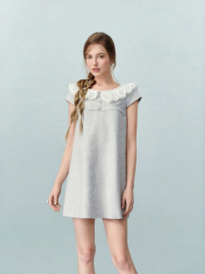 AIVEI | Elegant Lace Panel Dress