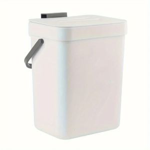 Space-Saving Quiet-Close Trash Can - 3/5L Eco-Friendly Sealed Bin For Kitchen & Office No Electricity Needed