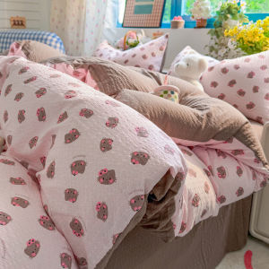 MANCAI | Extra Soft Water Washed Bubble Cotton Bedding Cartoon Cute