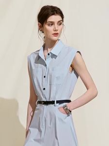 BEIQIANI | Stylish Waist-Defining Dress with Collar