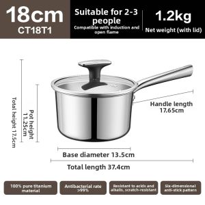 Supor | Non-Stick Milk Pot Baby Stainless Steel Titanium No Coating