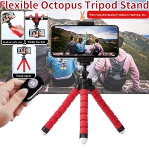 Octopus Lazy Phone Holder Foldable Portable Tripod Stand Clip Stand Mount Phone Stand Mini Octopus Mobile Phone Holder Clip