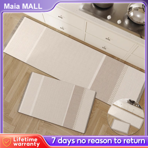 2 Pcs Set Kitchen Carpet Floor Kitchen Mat Non-slip Thicken Doormat For Kitchen Bathroom RugNon-slip