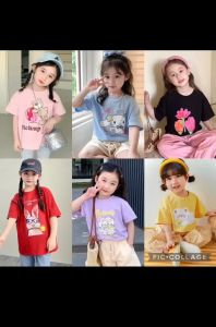 [Hoàn Tiền 6%] Lyvyshop - (Nhí + Đại) Áo thun tay ngắn cho bé trai bé gái siêu dễ thương từ 09kg-40kg (giá 01 áo)