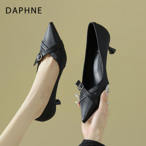 Daphne | Vintage French Slip-On High Heels for Women
