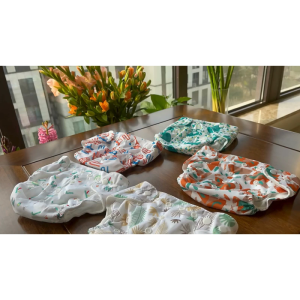 DRPB01 Popok Kain Bayi Kancing Motif Karakter Cloth Clodi Diaper Dapat Dicuci Reusable