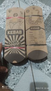 bungkus kebab craft 24x9 isi 100
